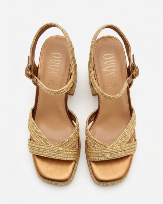 AVANA002 - Scarpe - Ovyé - Bronze/Oro, 37